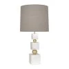 Jonathan Adler Table Lamps Totem Table Lamp In White Marble