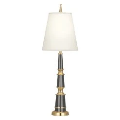Jonathan Adler Versailles Buffet Lamp With Fabric Shade