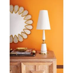 Jonathan Adler Versailles Table Lamp With Painted Shade Table Lamps