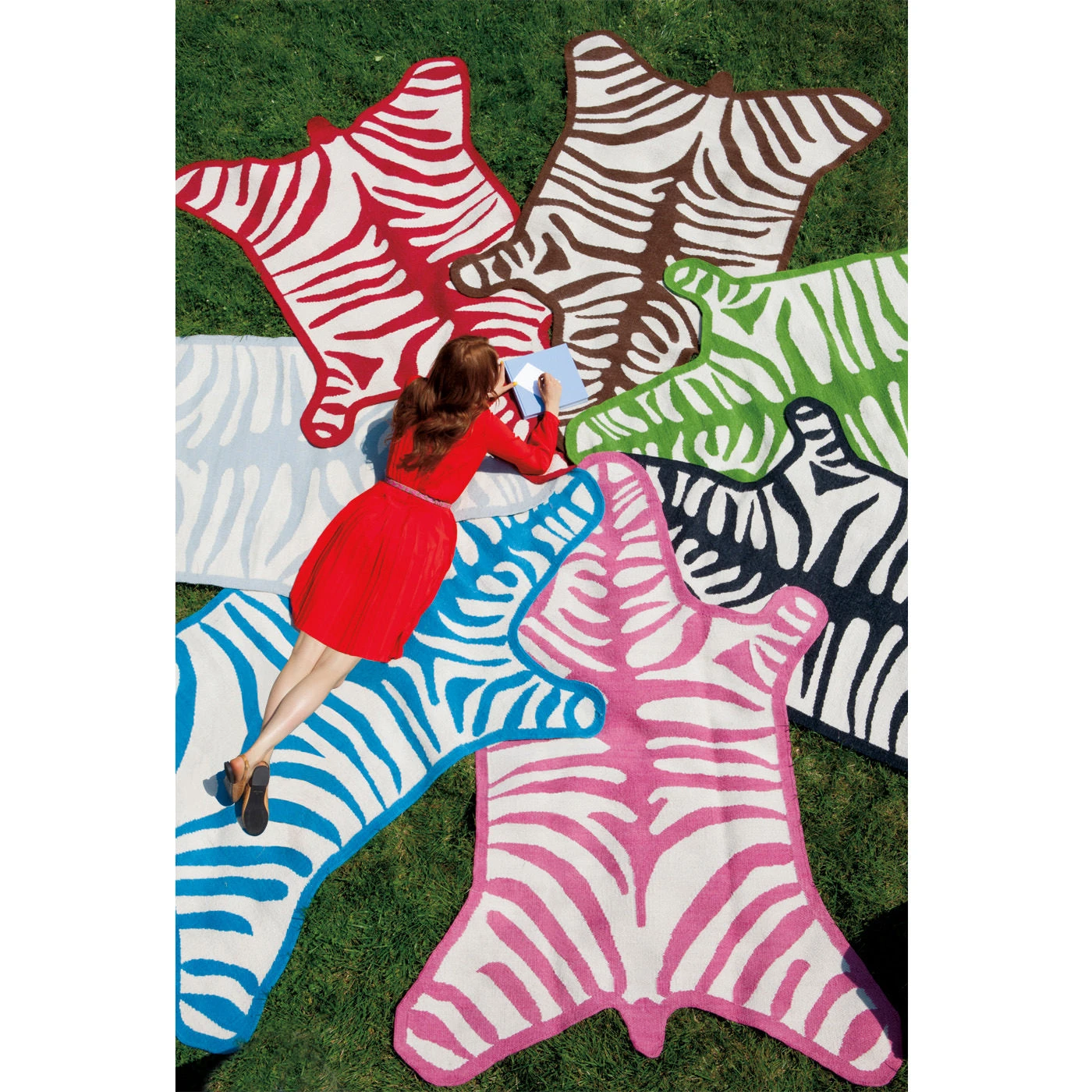 Jonathan Adler Zebra Peruvian Flat Weave Rug 4 Jonathan Adler Zebra Peruvian Flat Weave Rug